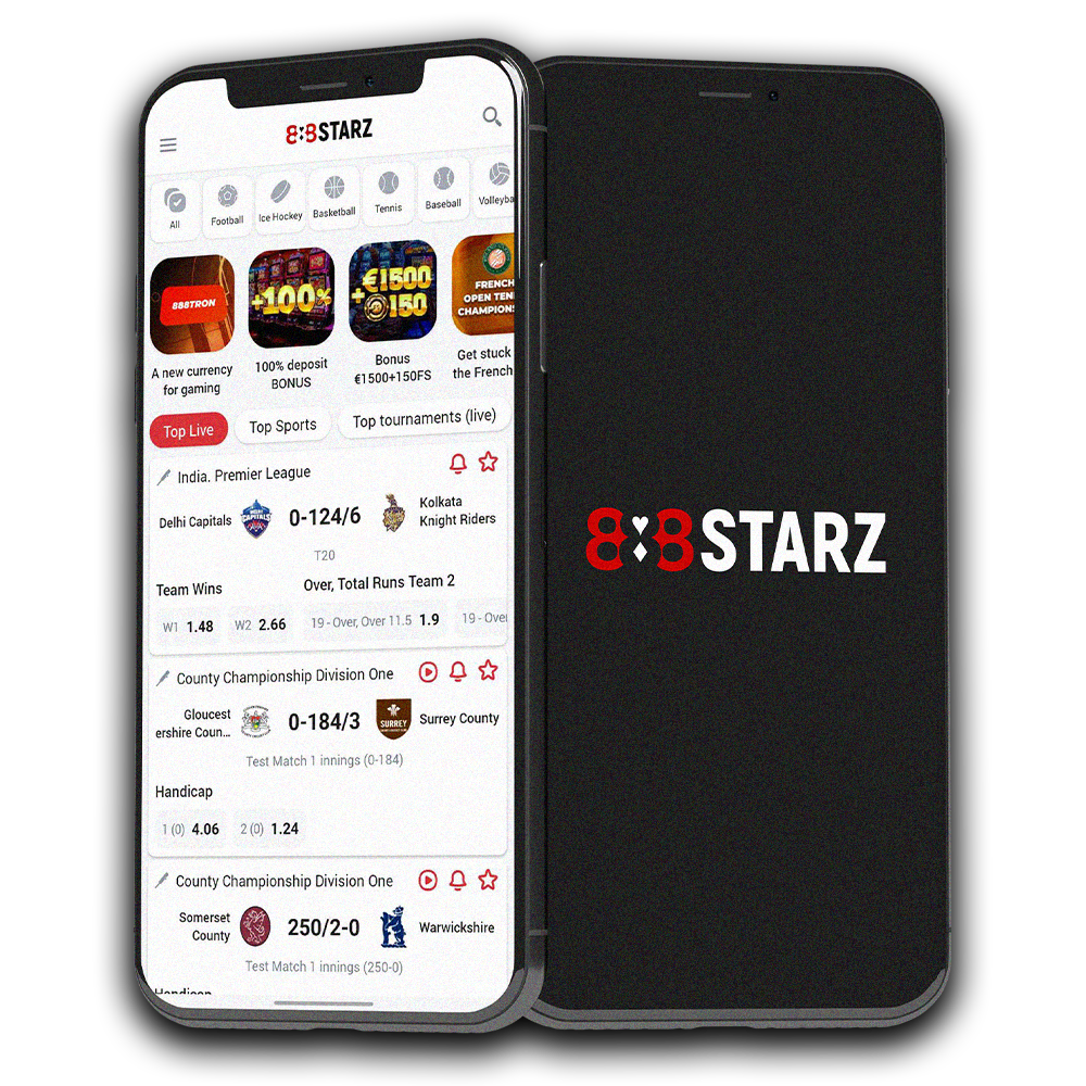Download the 888starz app and bet via your mobile phone.