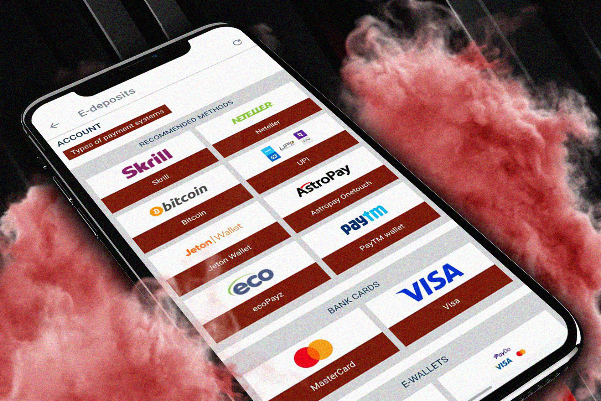 Make deposits and withdrawals on the 888starz app.