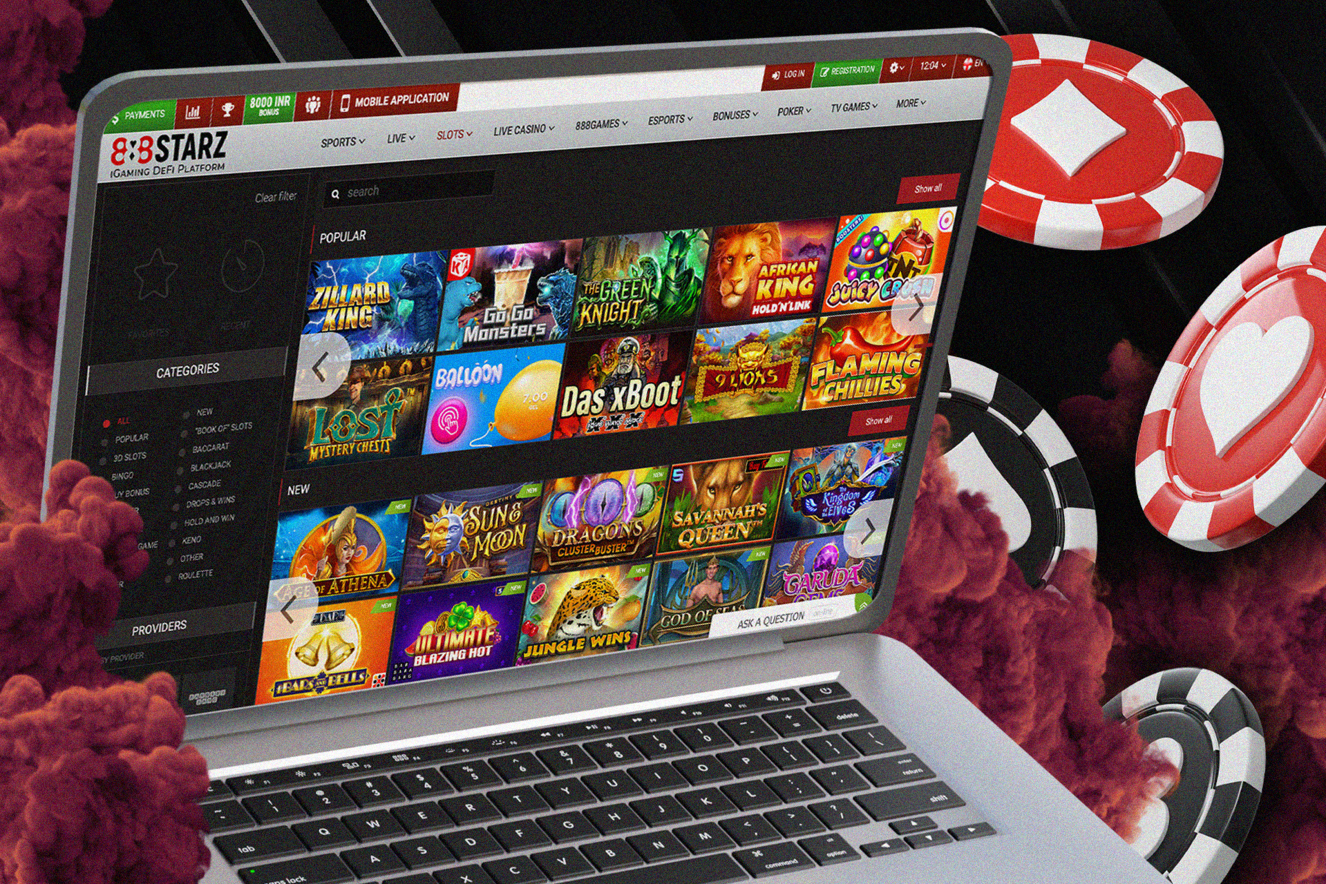 Play slots from the besy and well-known developers.