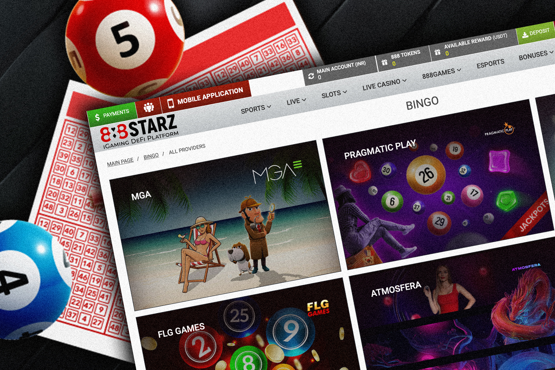 Bingo is a lottery game that is available for players of 888starz.